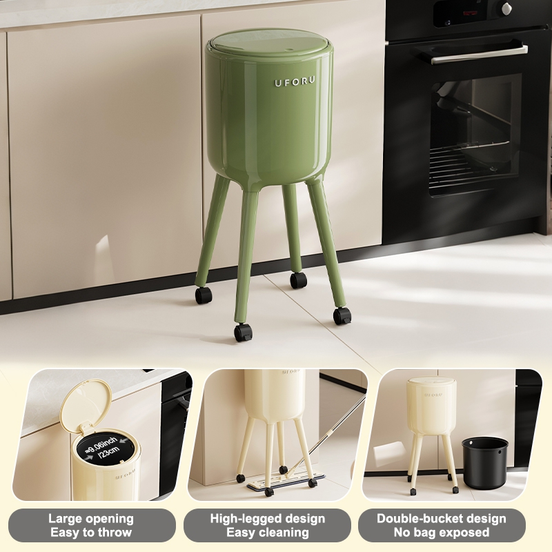 UFORU Tall Standing Trash Can  - Commercial Kitchen Bin recension och pris