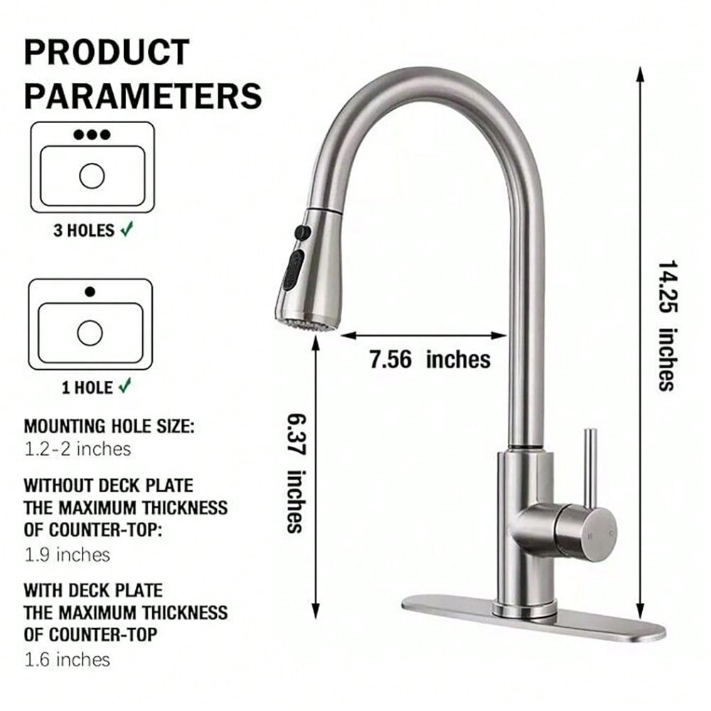 Kitchen Faucet With Pull-Down  - Commercial Kitchen And Bar recension och pris